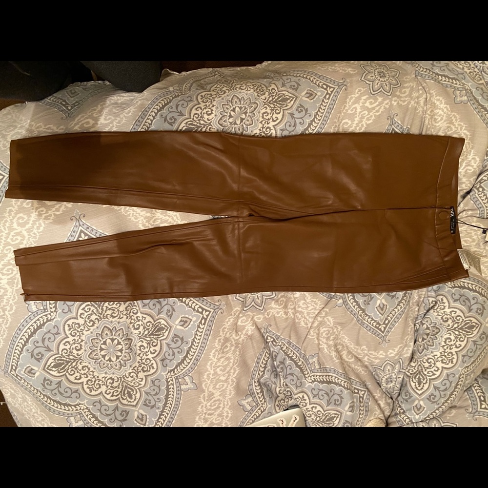 Leather Leggings - Zara